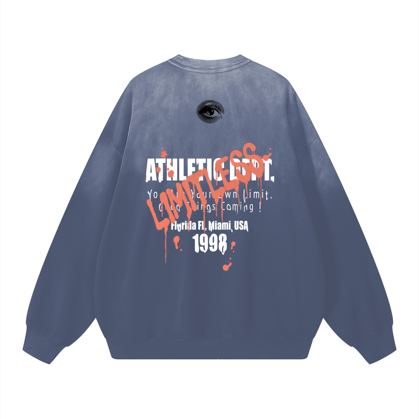 Sunfade Drop-Shoulder Cotton Sweatshirt