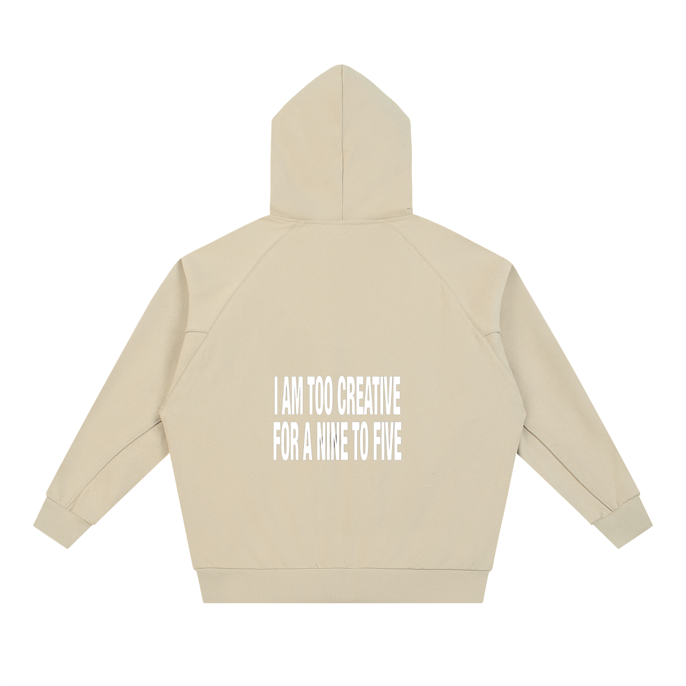 Dolman Sleeve Zip-Through Fleece Hoodie