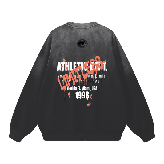 Sunfade Drop-Shoulder Cotton Sweatshirt