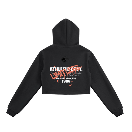 Essential Cropped Zip-Up Hoodie