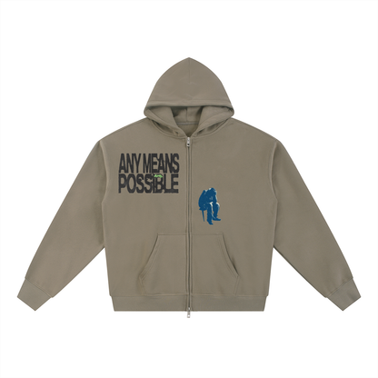 Essential Fleece Zip-Through Hoodie