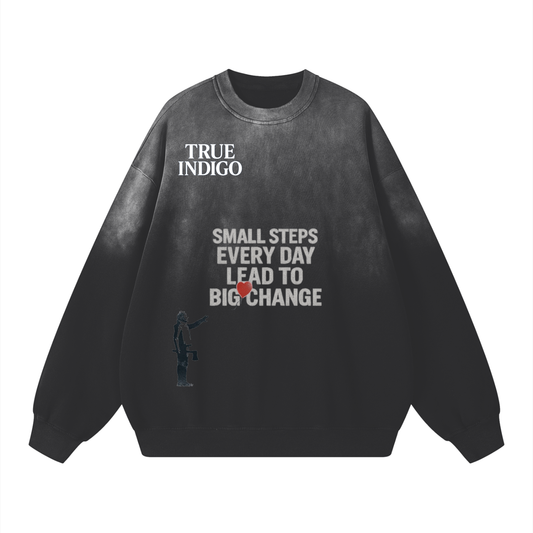 Sunfade Drop-Shoulder Cotton Sweatshirt