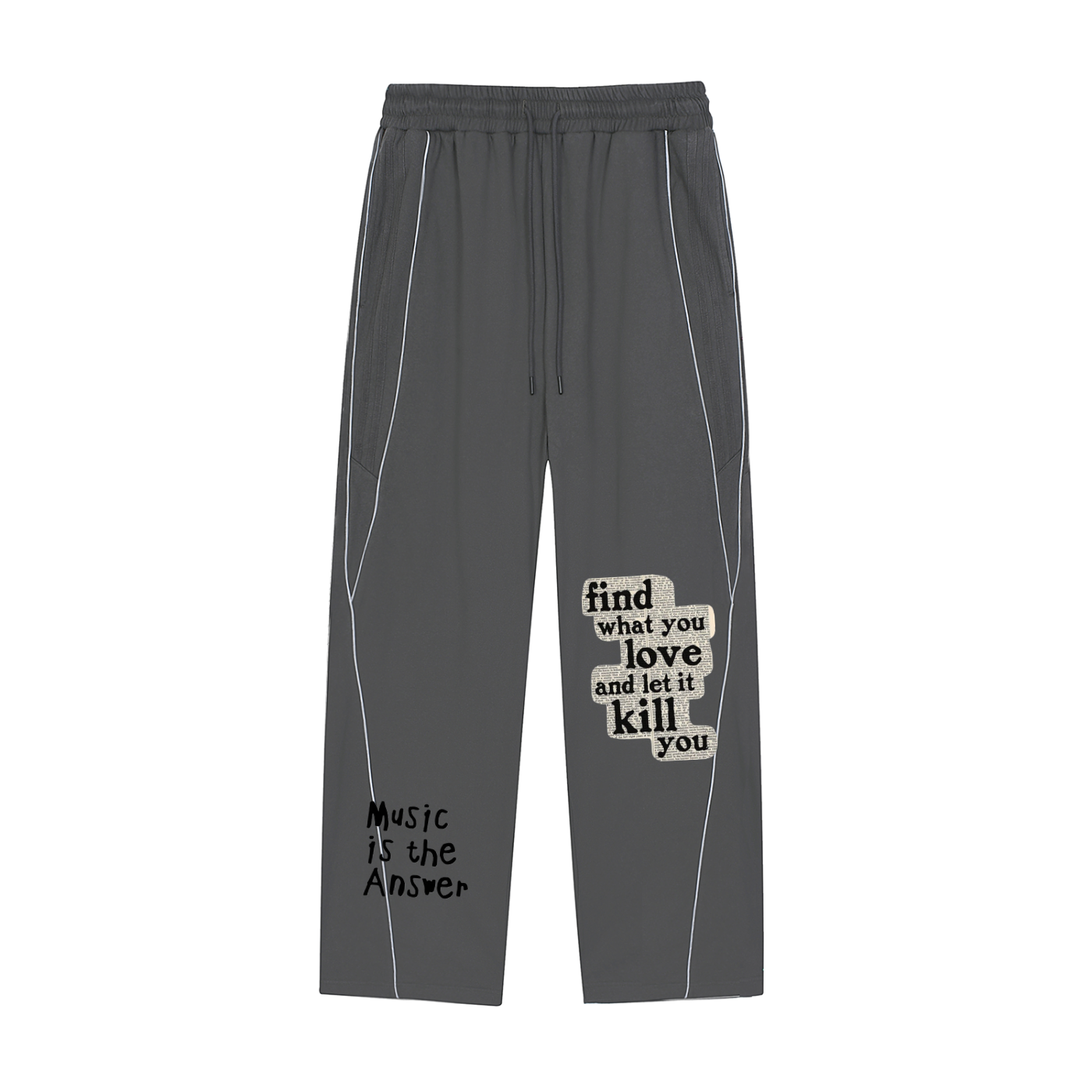 Reflection Striped Straight-Leg Sweatpants