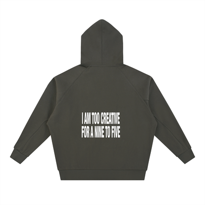 Dolman Sleeve Zip-Through Fleece  Hoodie