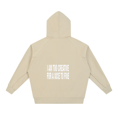 Dolman Sleeve Zip-Through Fleece  Hoodie