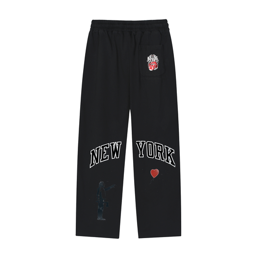 Reflection Striped Straight-Leg Sweatpants