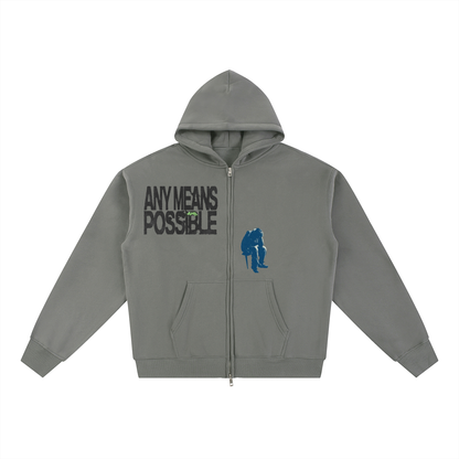 Essential Fleece Zip-Through Hoodie