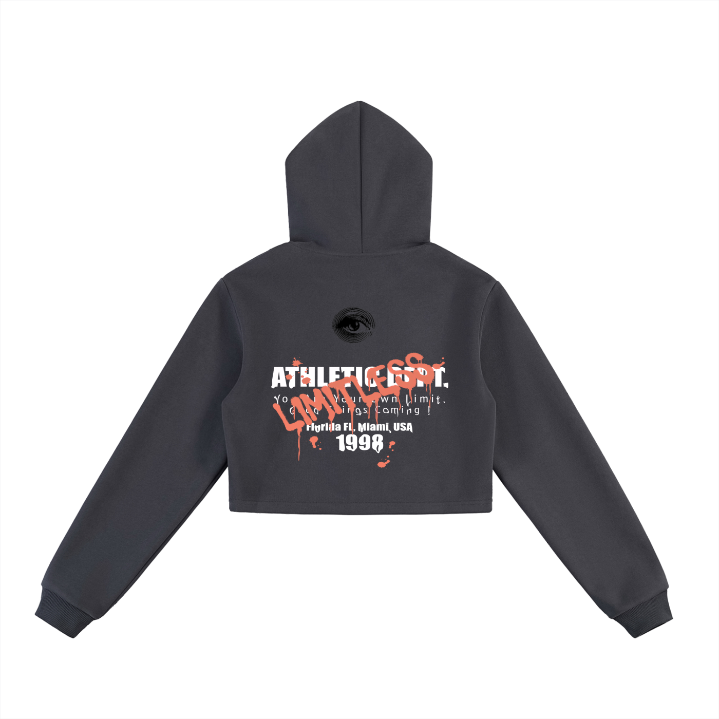 Essential Cropped Zip-Up Hoodie