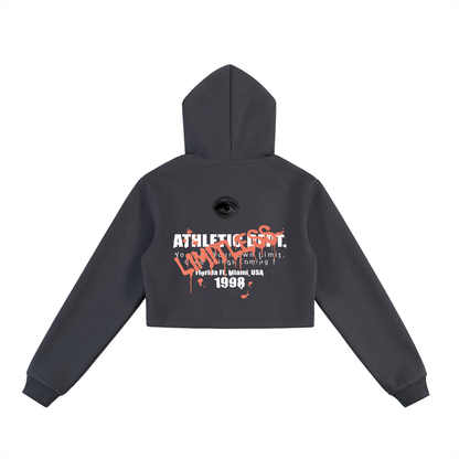 Essential Cropped Zip-Up Hoodie