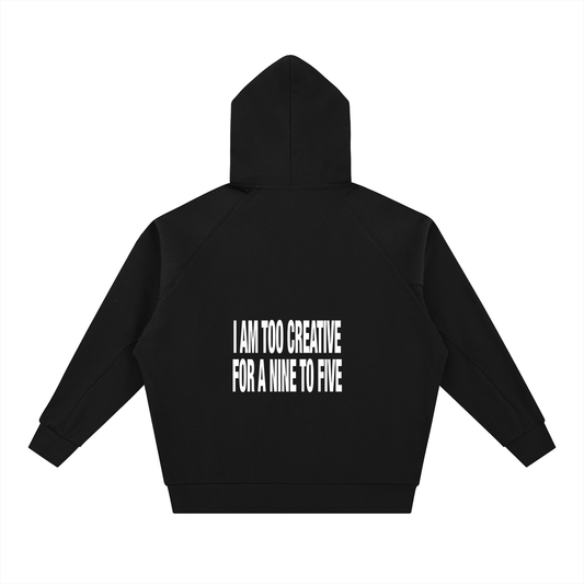 Dolman Sleeve Zip-Through Fleece  Hoodie