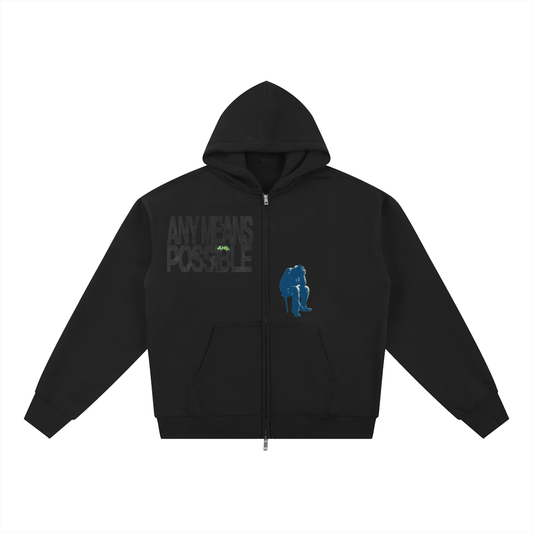 Essential Fleece Zip-Through Hoodie