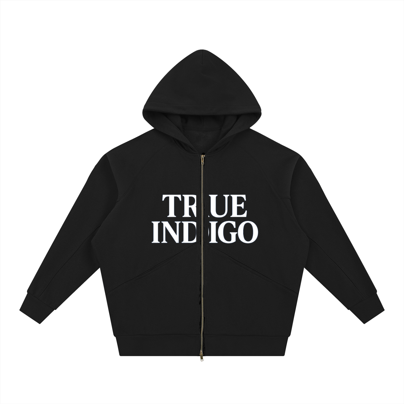 Dolman Sleeve Zip-Through Fleece  Hoodie